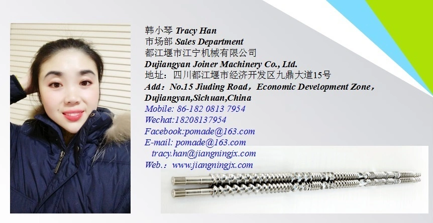 Manufacturer Twin Screw Extruder Machine Parts Twin Screw Barrel