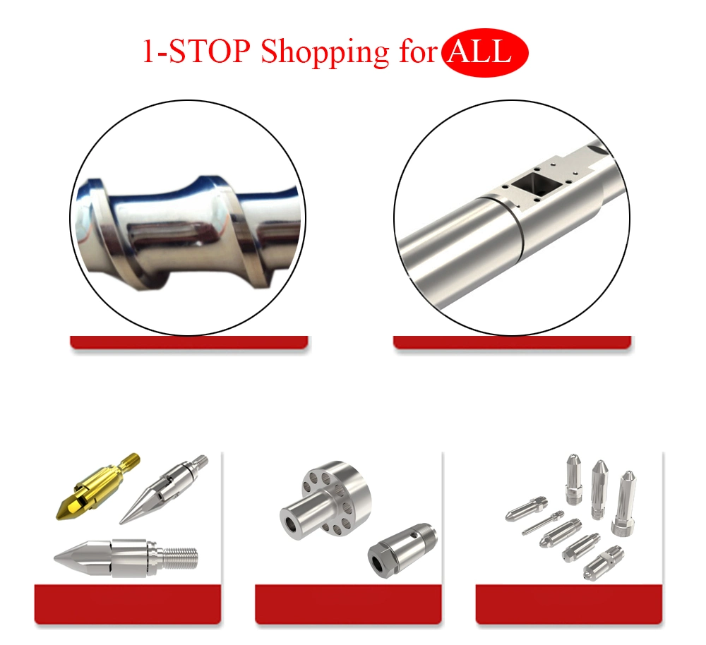 Screw Barrel Se50EV-A/C110 Nozzle Screw Tip Torpedo Head Ring for Sumitomo Injection Molding Machines
