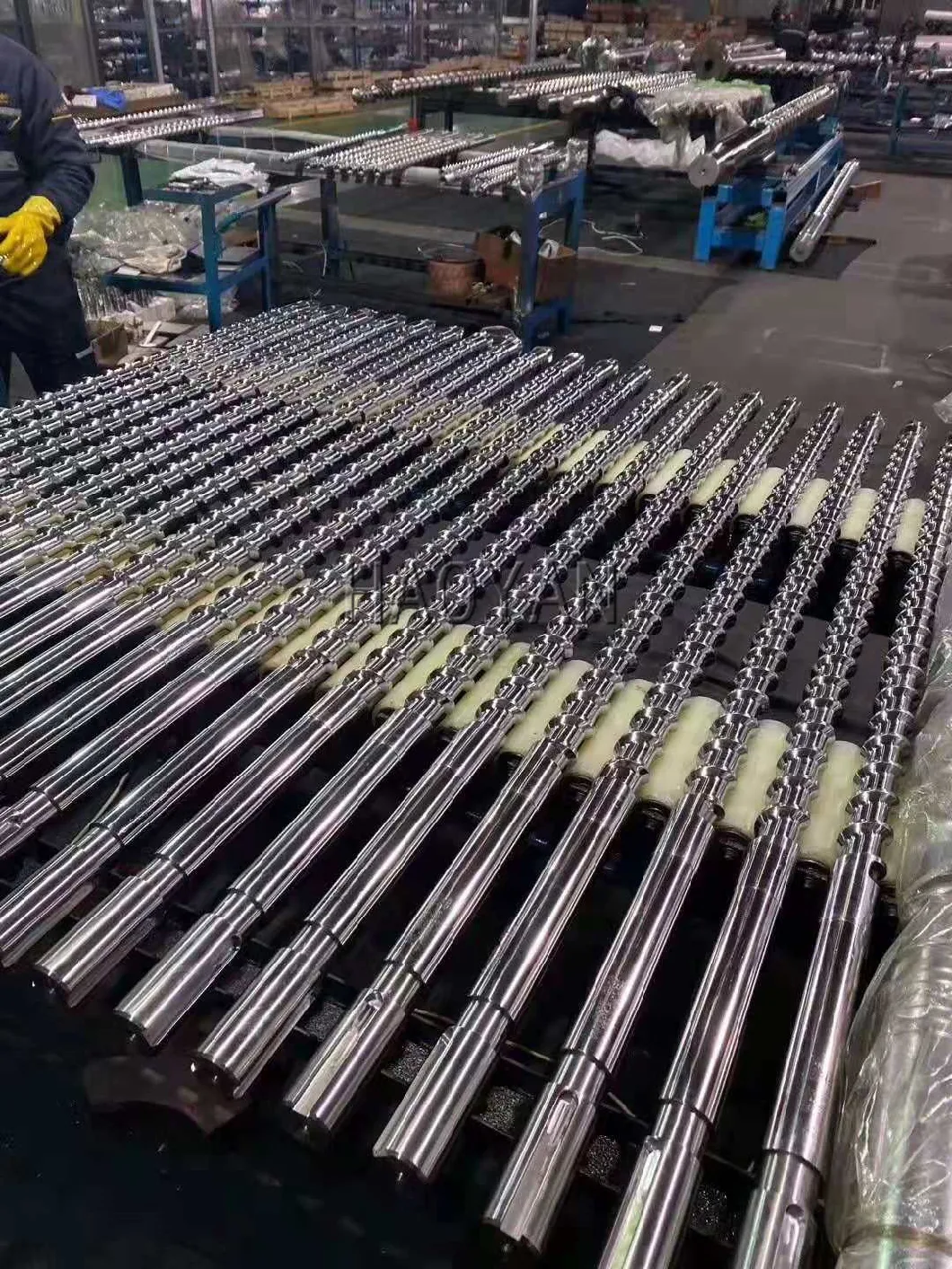 Cincinnati Screw / Conical Screw Twin Screw Barrel / Krauss Maffei Conical Screw Twin Screw Barrel for Pipe