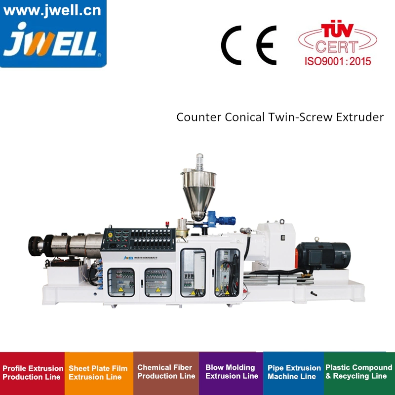 China Jwell Sjz 55/110 65/132/ 80/173 92/188 110/220 80/156 Conical Twin Screw Barrel