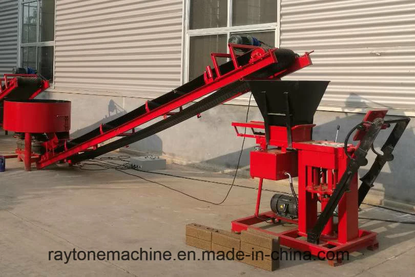 Construction Machine Hy2-25 Electric Type Clay Hollow Interlocking Brick Making Machine