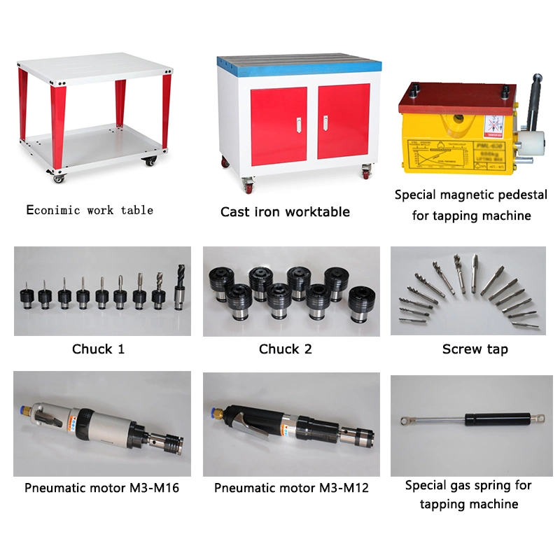 M6-M24 Customized Sheet Metal Mobile Automatic Processing and Oiling Self Tapping Threading Machine