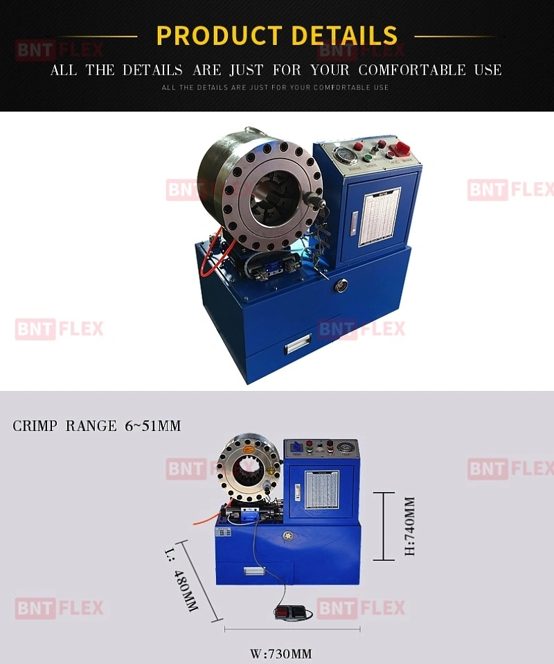 Trade Assurance Hydraulic Hose Crimping Machine Brake Hose Crimping Machine/High Pressure Hose Crimping Machine