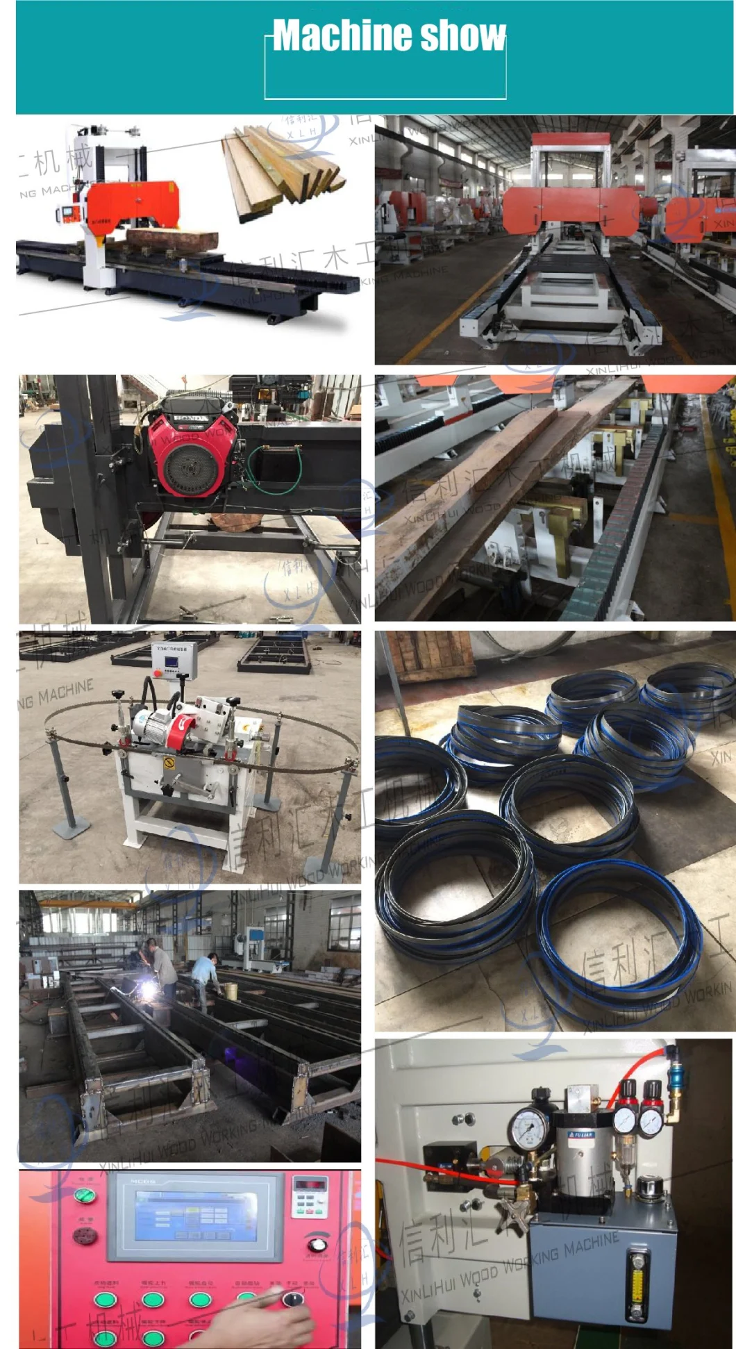 Gantry Running Log Sawmill Machine/ Gantry Horizontal Fast Saw Gantry Horizontal Run Sawing Machine Gantry Fast Sawing Machine