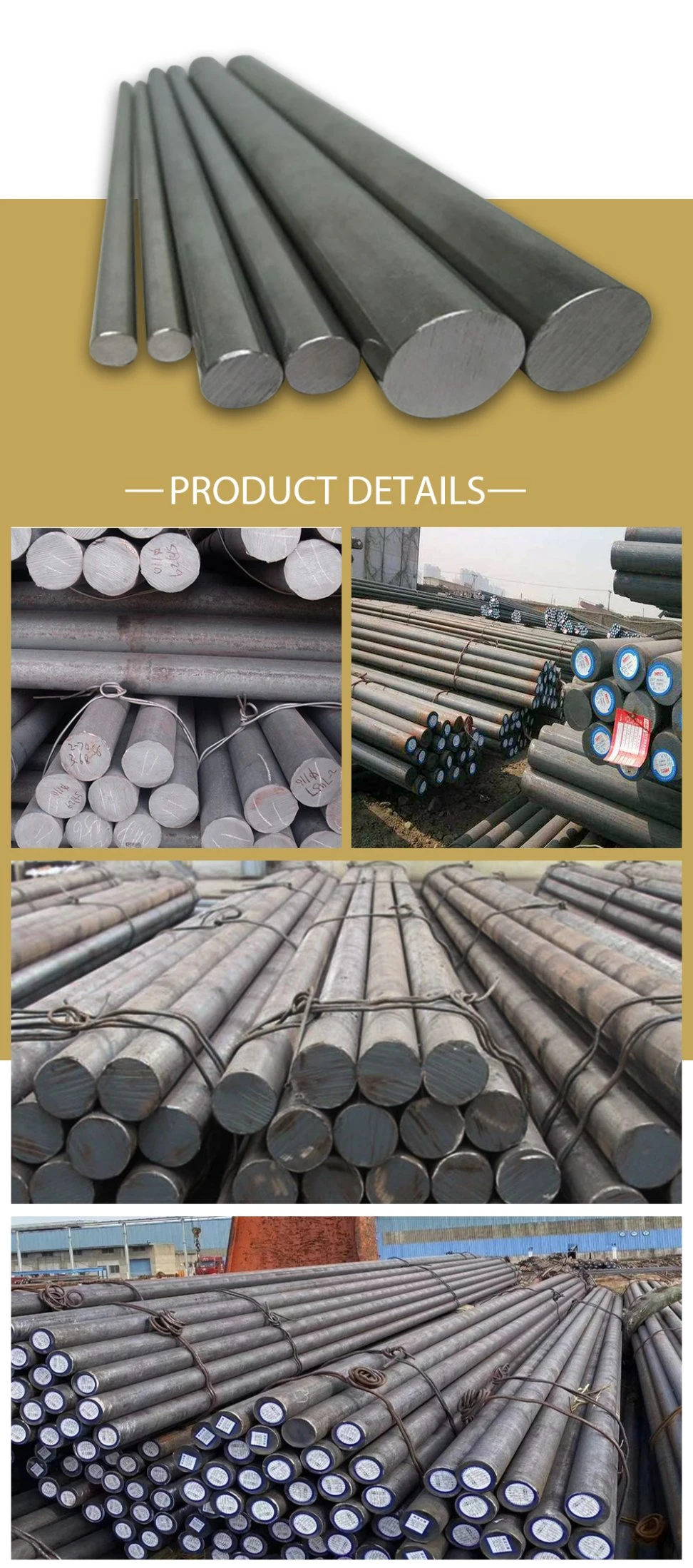 Steel Round Bar Carbon Steel Bar Alloy Steel Bar 4140 4130 1020 1045 13cr