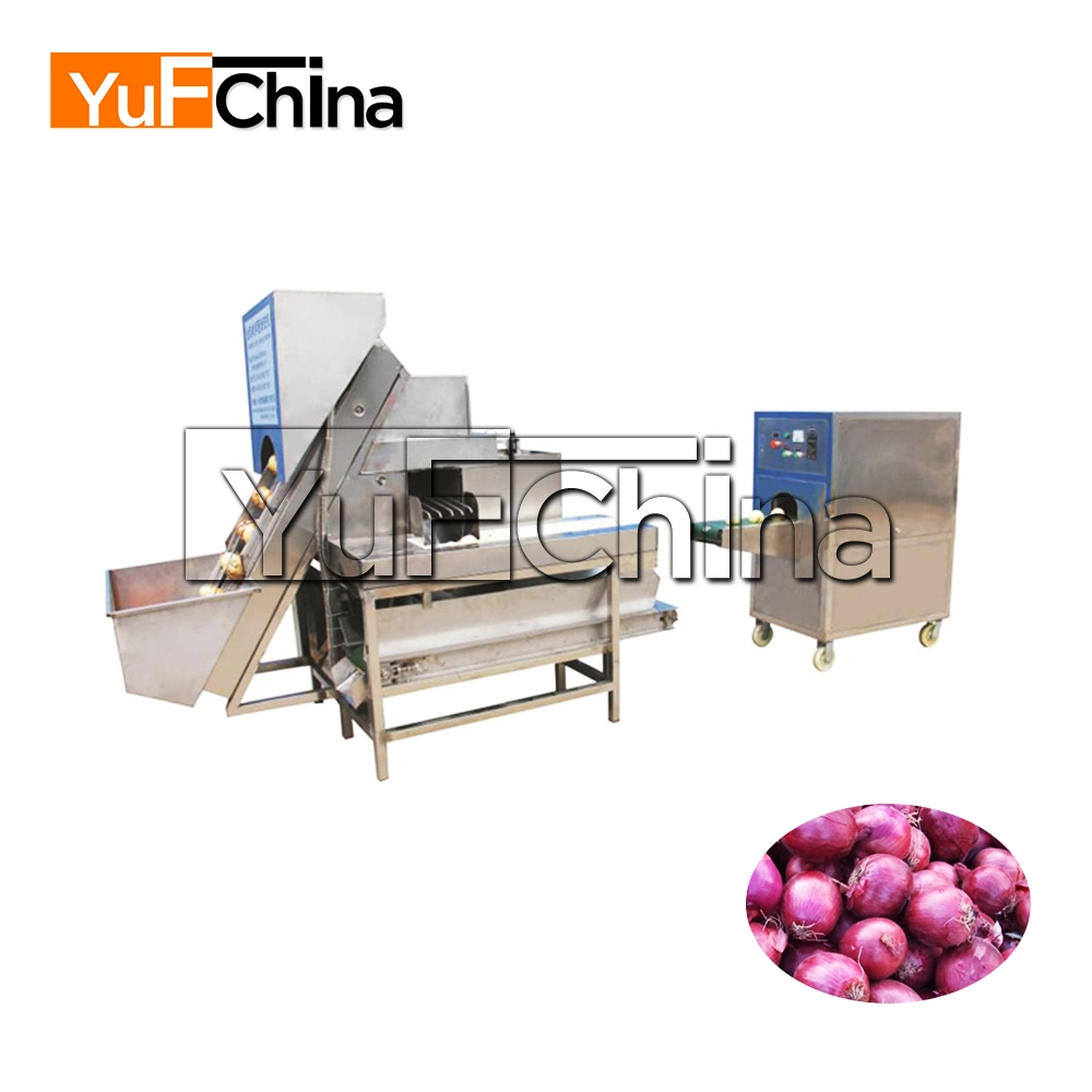 Yufchina Onion Peeling Machine/Onion Root Cutter Machine