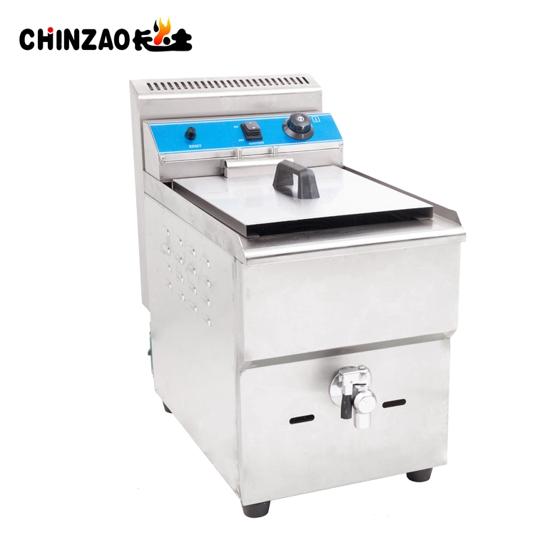 Commercial Single Tank Gas Chips Fryer (GZL-17)