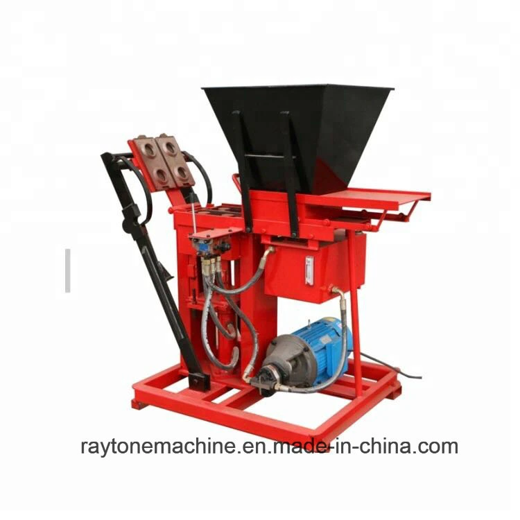 Construction Machine Hy2-25 Electric Type Clay Hollow Interlocking Brick Making Machine