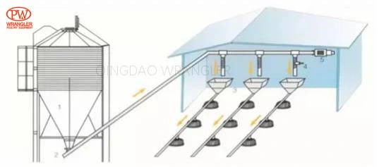 Chicken Feeder Line Chicken Automatic Feeding System Feeding Pan Line