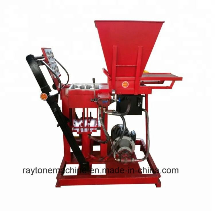 Construction Machine Hy2-25 Electric Type Clay Hollow Interlocking Brick Making Machine