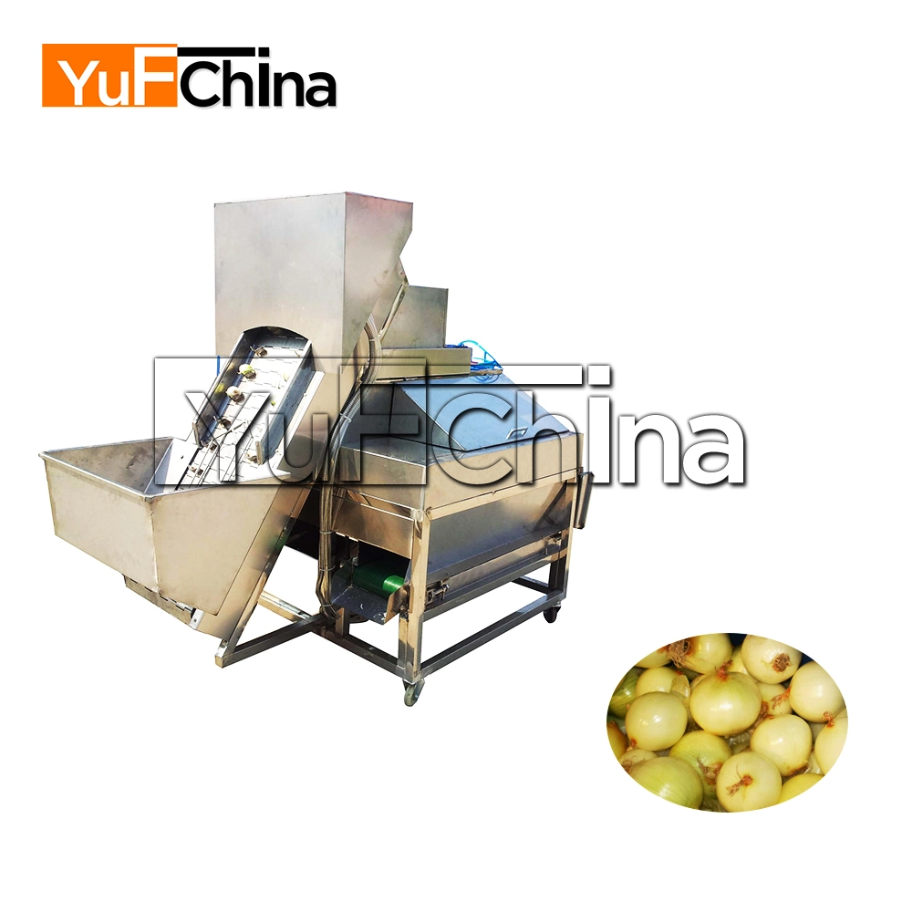 Yufchina Onion Peeling Machine/Onion Root Cutter Machine