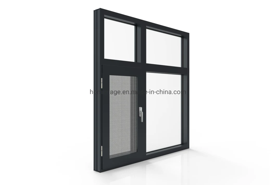 Highly Repurchased Hw49/100 Aluminium Casement/Awing Window with Steel Fly Screen