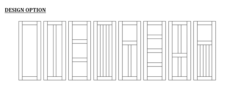 Cheap Price Painted Internal MDF Flat Panel Shaker Door