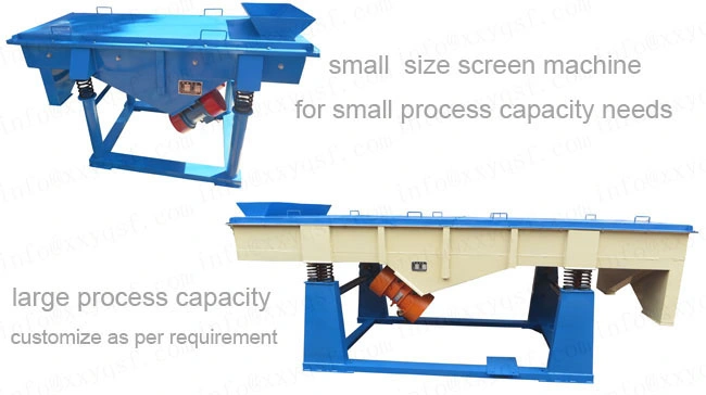 Corn Processing Linear Vibrating Screen Sizer