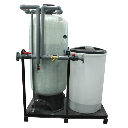 Three Stages Water Softener with Sand Filtration and Active Carbon Filtration