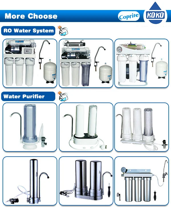 Customized Water Purifier RO System Use GAC Water Filter Cartridge