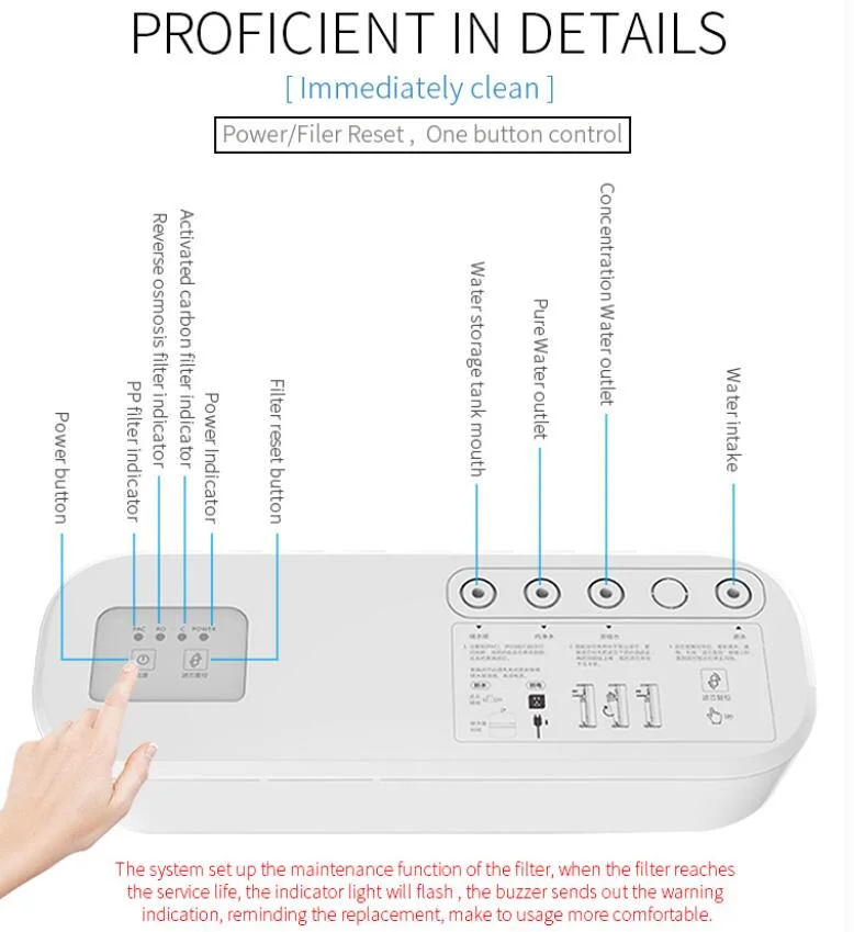 Hot Sale Reverse Osmosis RO Water Filter Drinking Water Purifier System Water Purifier Home
