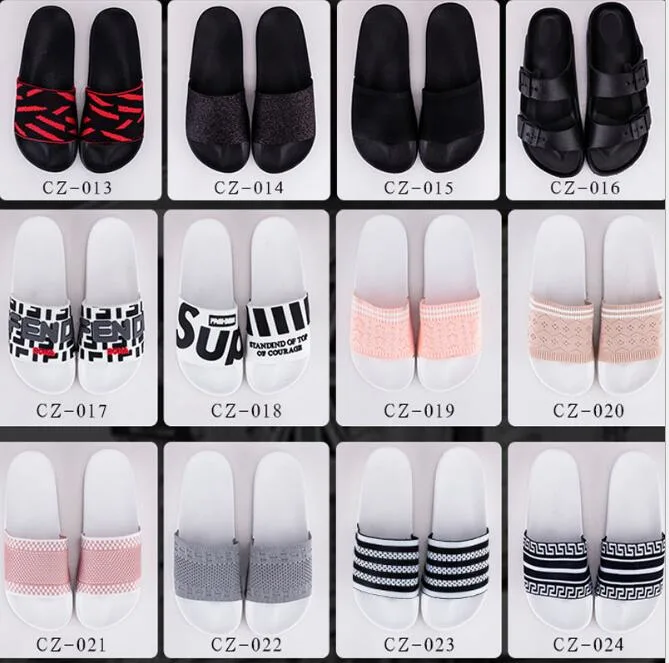 New Hot Stripes Men and Womens Slippers Non-Slip Soft Home Shower Slippers for Man Beach Walking Sandals Chappal Flip Flops