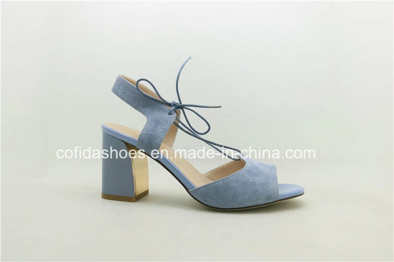 Fashion High Block Heels Lady Sandal Shoes