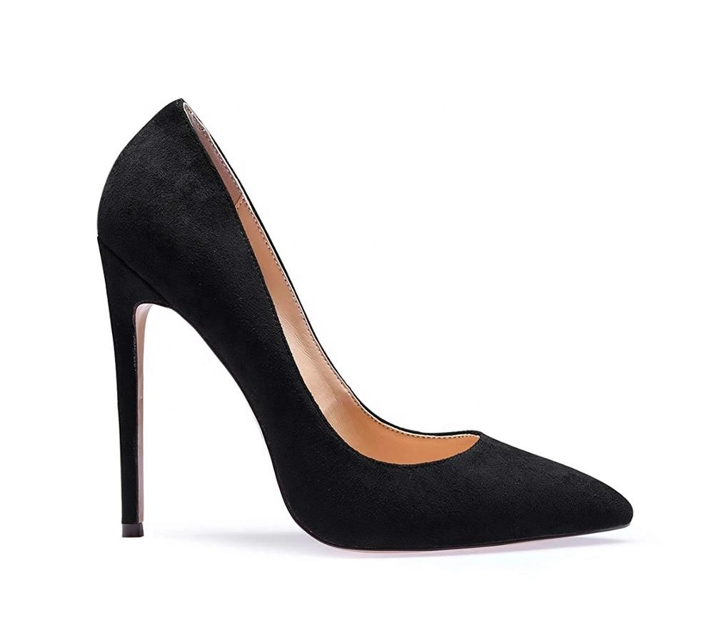 New Arrival Ladies Sexy Shoes Black Heels for Women