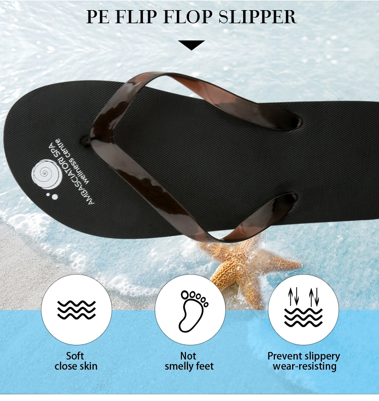 New Fashion Trend Women's Flat Bottom High Quality Flip Flops Soft Bottom Beach Large Slippers Men's Sandals