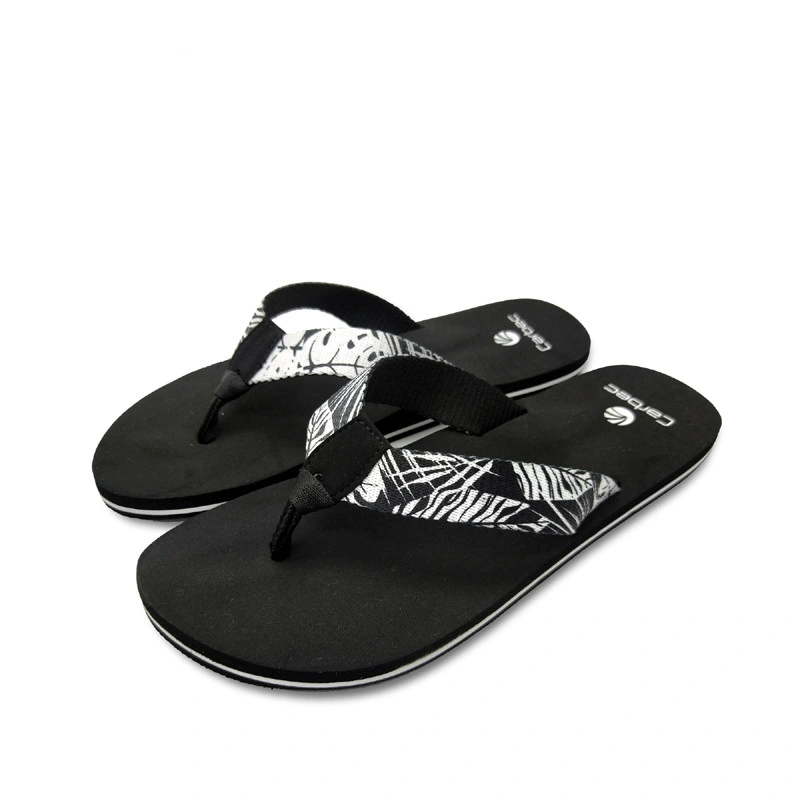 Wholesale Bulk Buy Summer Men Simple Flip Flops Sports Fabric Slippers Light Beach Sandals High Quality Slip on Flip Flops