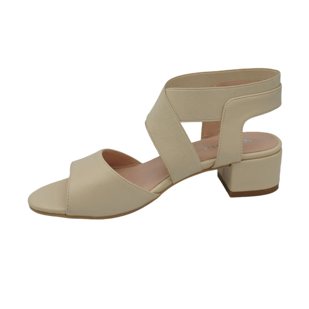 Fashion All-Match Elastic Block Heel Women Sandals