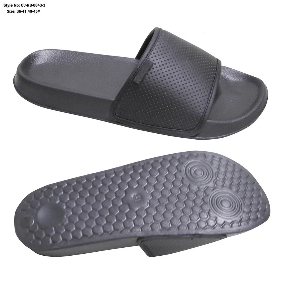 New Design Outsole Slide Sandal OEM/ODM Custom Black Beach Slipper