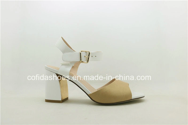 Fashion High Block Heels Lady Sandal Shoes