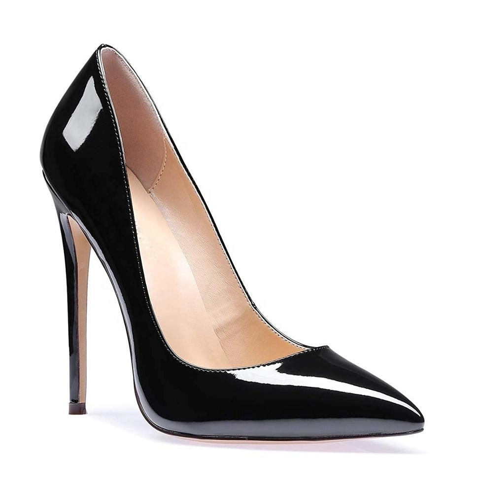 New Arrival Ladies Sexy Shoes Black Heels for Women