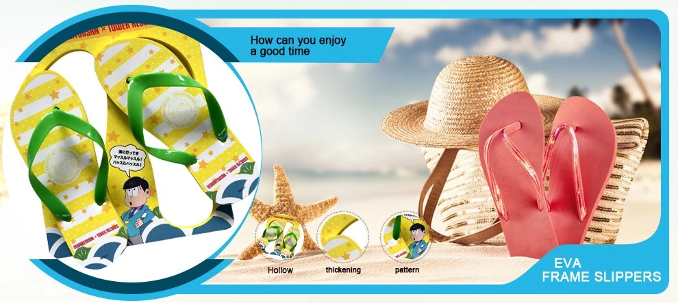 Comfortable Womens Plastic Sandals EVA Rubber Flip Flops for Women
