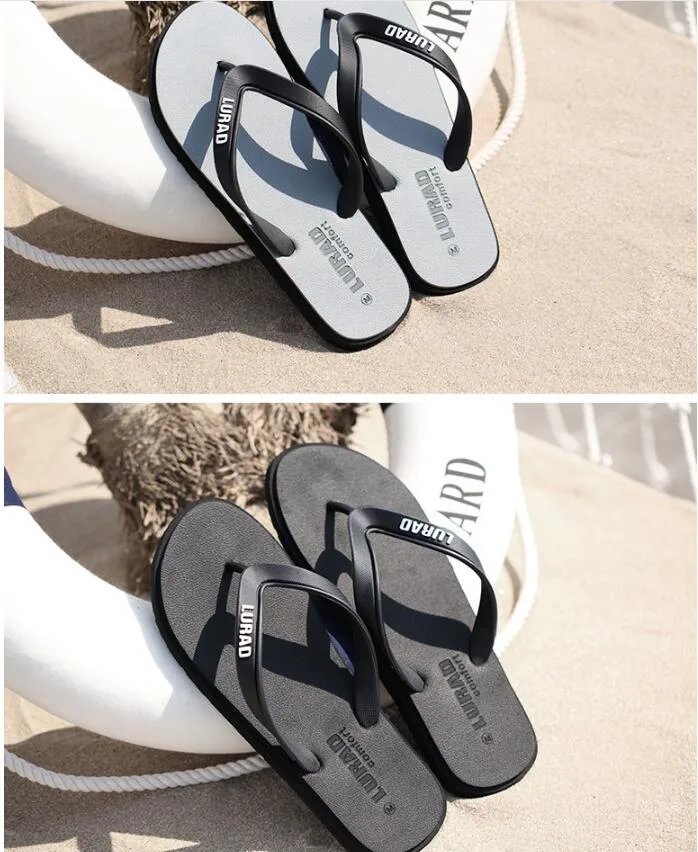 EGO Slippers Flip-Flops High Quality Men's Beach Sandals Fashion Slippers