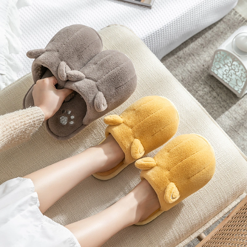 2020 New Design Women Sandals Wholesale Slippers Plush Warm Soft Shoes Indoor Slipper Outdoor Fur Slides Sandals Men Sandals