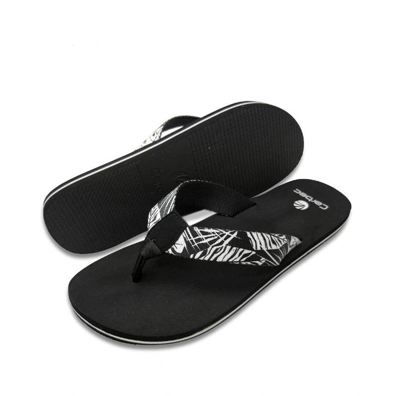 Wholesale Bulk Buy Summer Men Simple Flip Flops Sports Fabric Slippers Light Beach Sandals High Quality Slip on Flip Flops