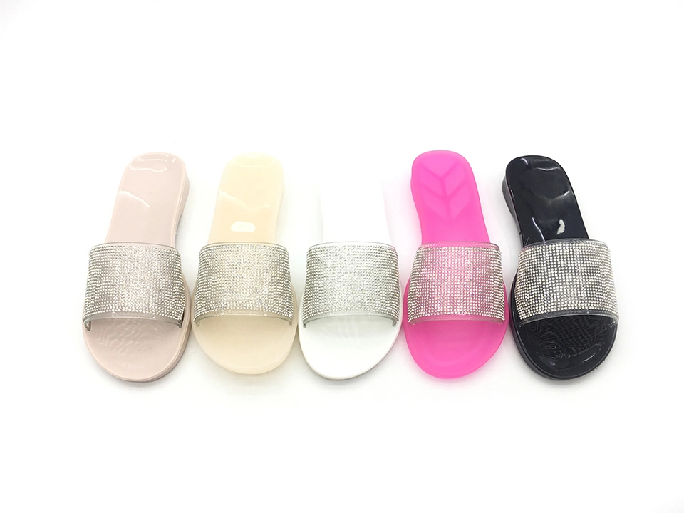 New Flat Sandal Outdoor Comfort Slippers for Women Summer Slide Sandals OEM PVC Slides