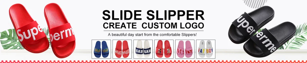 Beach Slide Sandals EVA Sole Unisex Couple Outdoor Slippers