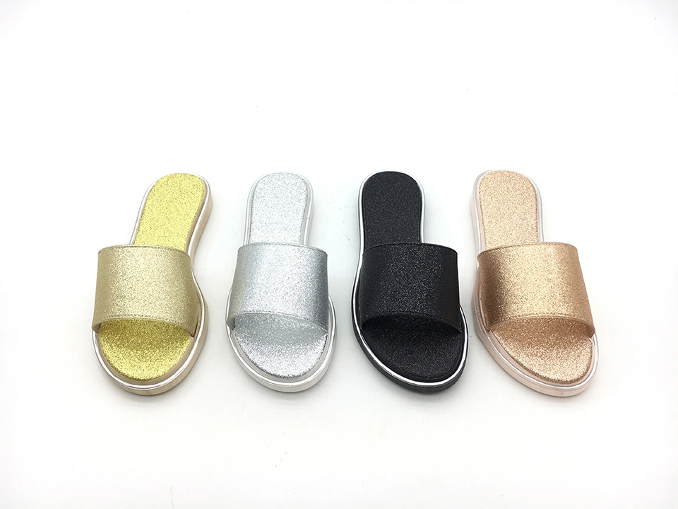 New Flat Sandal Outdoor Comfort Slippers for Women Summer Slide Sandals OEM PVC Slides