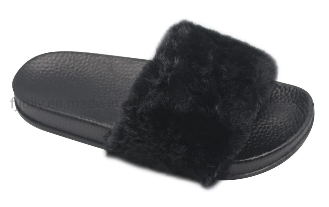 Soft Fur Insole Lady Slipper with Fur Warm Slipper Luxury Slipper for Women