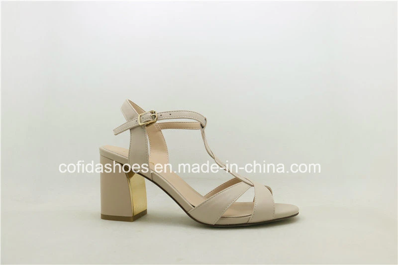 Fashion High Block Heels Lady Sandal Shoes