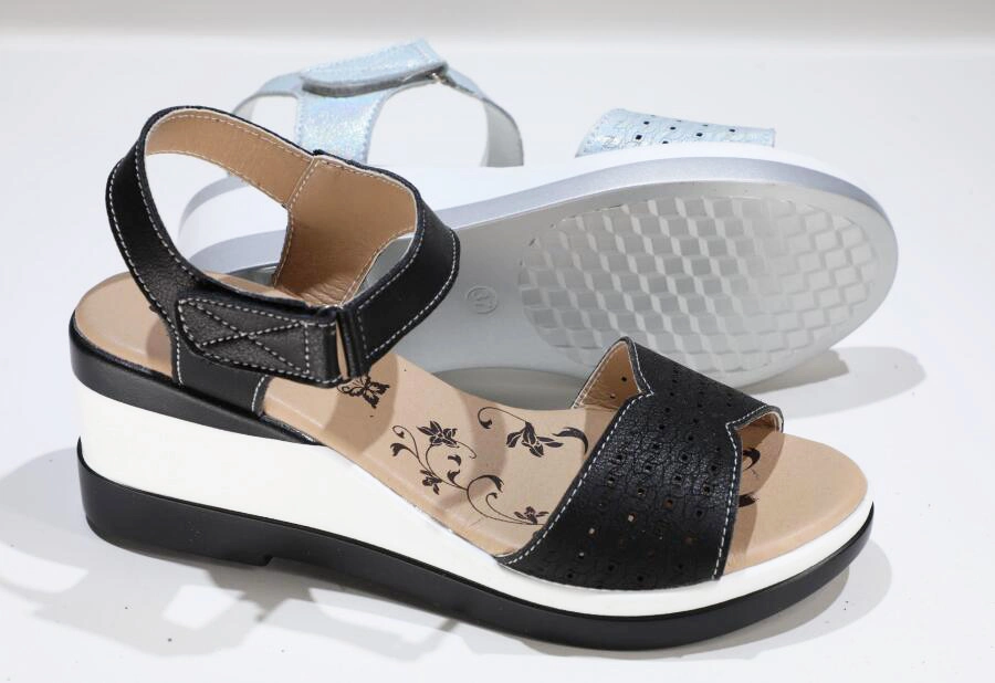 Popular Fashion High Wedge Heel OEM and ODM Lady Sandal Slippers