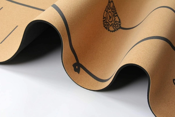 Non Slip Eco Custom Eco Friendly Pilates Cork Yoga Mats