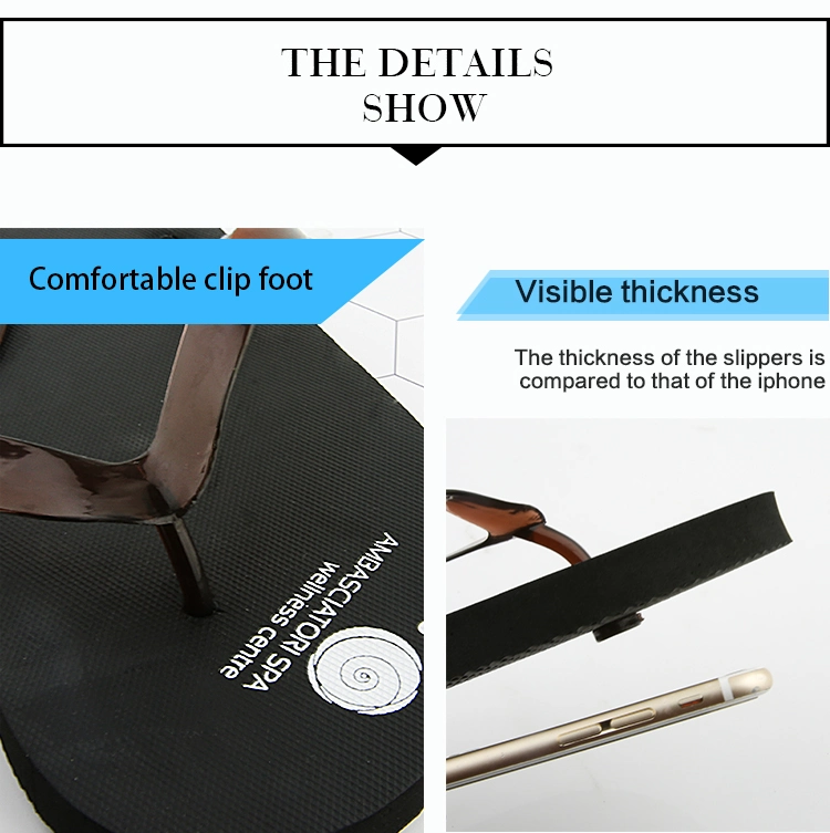 New Fashion Trend Women's Flat Bottom High Quality Flip Flops Soft Bottom Beach Large Slippers Men's Sandals