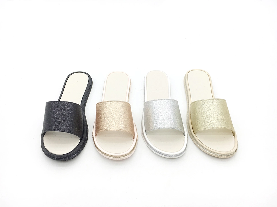 New Flat Sandal Outdoor Comfort Slippers for Women Summer Slide Sandals OEM PVC Slides