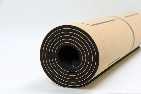 Non Slip Eco Custom Eco Friendly Pilates Cork Yoga Mats