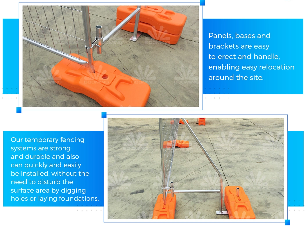 Construction Fence Panels Welded Steel Wire Mesh Temporary Fencing