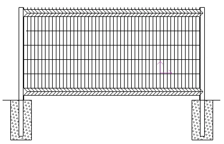 Ornamental Garden Mesh Fencing / 3D Curved Welded Wire Mesh Fence