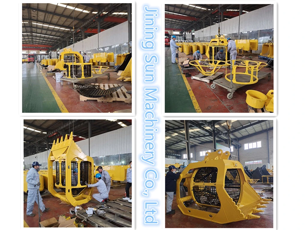 15t Excavator Rotating Sieving Bucket with Mesh Screens