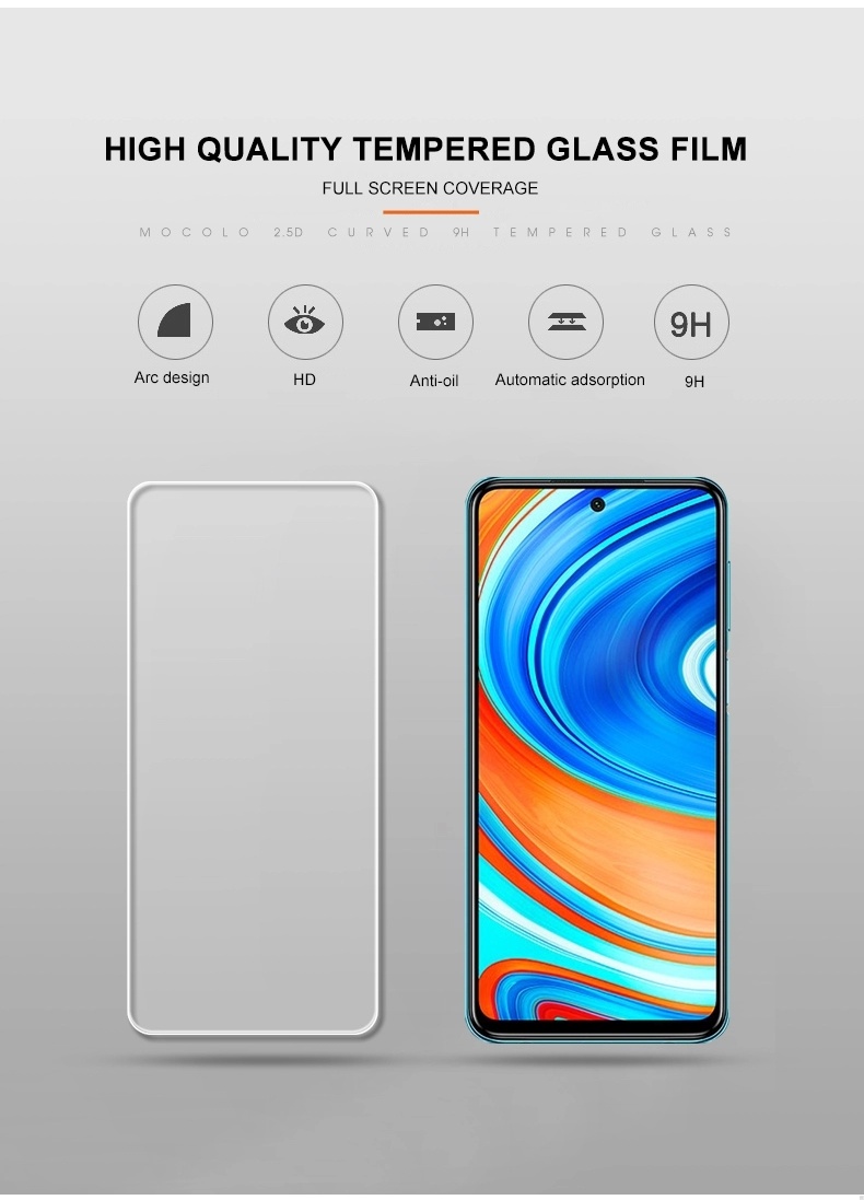 9h 2.5D 0.33mm Ultra Clear Tempered Glass Screen Protector for Xiaomi Redmi K30 K30s K40 K40 PRO