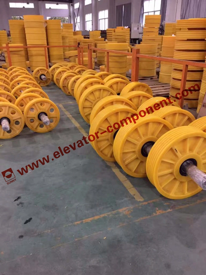 Elevator Iron Pulley or Nylon Pulley for Traction System