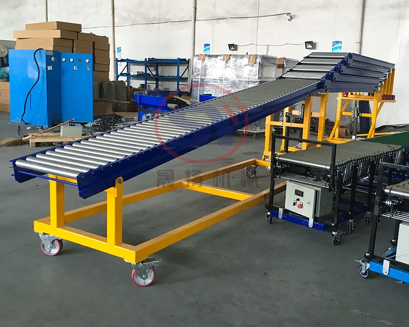 Flexible Telescopic Wheel Roller Conveyor with Nylon Plastic Skate Wheels